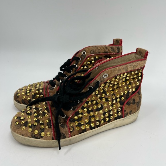 Christian Louboutin animal print spiked sneakers - Picture 3 of 8